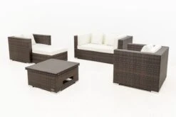OUTFLEXX Loungemöbel-Set, Polyrattan, Braun Marmoriert, 5 Pers, Wasserfeste Kissenbox, Inkl. Loungetisch -Kettler Verkaufsgeschäft 10 16066 BOX D.jpg
