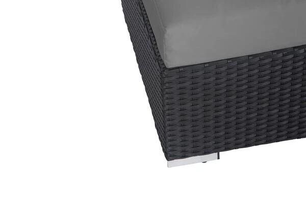 OUTFLEXX Loungemöbel-Set, Schwarz, Polyrattan, 6 Personen, Wasserfeste Kissenbox, Inkl. Loungetisch 10 OUTFLEXX Loungemöbel-Set, Schwarz, Polyrattan, 6 Personen, Wasserfeste Kissenbox, Inkl. Loungetisch – Bild 10