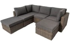 OUTFLEXX Loungegarnitur, Polyrattan/Teakholz, Tisch 160x90cm, Für 6 Personen, Wasserfeste Kissenbox -Kettler Verkaufsgeschäft 10 19394.jpg
