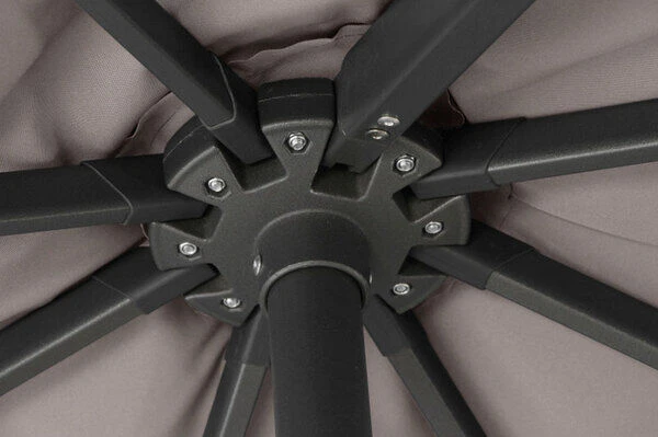 SIENA GARDEN Ampelschirm Sunset N+, Anthrazit / Taupe, Alu/Textil, Ca. 300x300 Cm 12 SIENA GARDEN Ampelschirm Sunset N+, Anthrazit / Taupe, Alu/Textil, Ca. 300x300 Cm – Bild 12