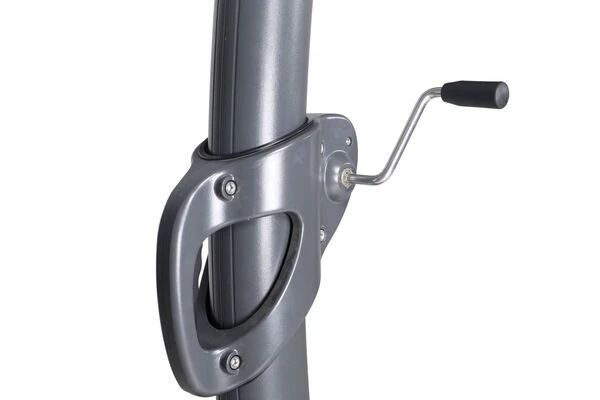 OUTFLEXX Luxus Ampelschirm, Anthrazit/creme, Edelstahl/Aluminium, 350x350cm, Inkl. Schirmständer Und Schutzhülle 13 OUTFLEXX Luxus Ampelschirm, Anthrazit/creme, Edelstahl/Aluminium, 350x350cm, Inkl. Schirmständer Und Schutzhülle – Bild 13