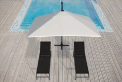 OUTFLEXX Ampelschirm, Creme, Pulverbesch. Aluminium, 300x300 Cm, Inkl. Plattenständer, Twist-Funktion -Kettler Verkaufsgeschäft 16108 6 CGI.jpg