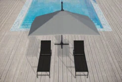 OUTFLEXX Ampelschirm, Anthrazit, Pulverbesch. Aluminium, 300x300 Cm, Inkl. Plattenständer, Twist-Funktion -Kettler Verkaufsgeschäft 16109 6 CGI.jpg