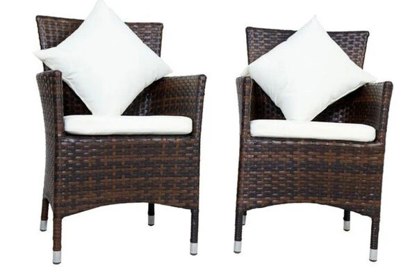 OUTFLEXX Dining Set, Braun Marmoriert, Polyrattan, Tisch 180x100cm, Spraystone, 6mm, 6 Sessel 18 OUTFLEXX Dining Set, Braun Marmoriert, Polyrattan, Tisch 180x100cm, Spraystone, 6mm, 6 Sessel – Bild 18