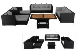 OUTFLEXX Loungemöbel-Set, Schwarz, Polyrattan, Für 9 Personen, Inkl. Loungetisch, Wasserfeste Kissenbox -Kettler Verkaufsgeschäft 1 1716 BOX D.jpg