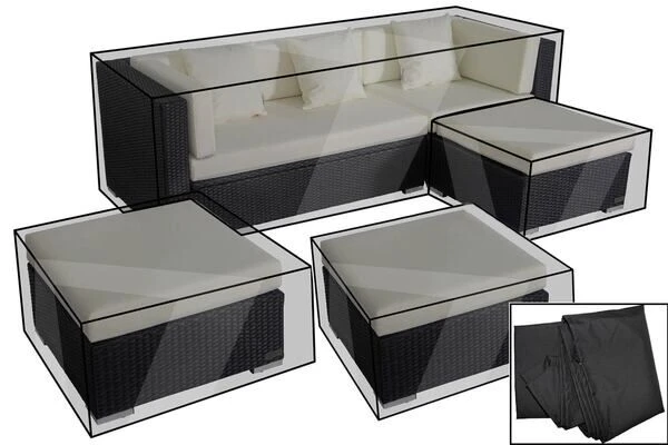 OUTFLEXX Premium Abdeckhaubenset, Für Lounge TheBox-B: 18226/ 18227/ 18228/ 16068, Schwarz, Wasserbeständig 1 OUTFLEXX Premium Abdeckhaubenset, Für Lounge TheBox-B: 18226/ 18227/ 18228/ 16068, Schwarz, Wasserbeständig