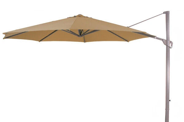 Schneider® SCHNEIDER Thassos Ampelschirm, Natur/silber, Rund, Ø 330cm 1 Schneider® SCHNEIDER Thassos Ampelschirm, Natur/silber, Rund, Ø 330cm