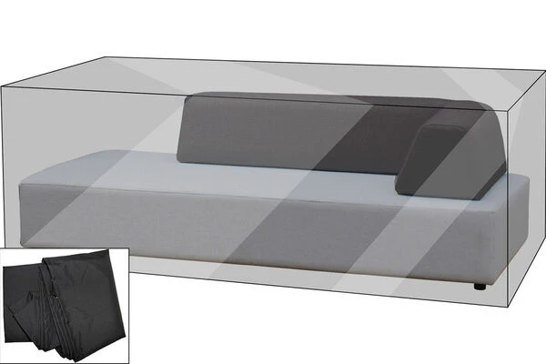 OUTFLEXX Premium Abdeckhaube Für Lounge-Element, Z.B. Maui Lounge, 107x212x65cm, Wasserbeständig, Schwarz 1 OUTFLEXX Premium Abdeckhaube Für Lounge-Element, Z.B. Maui Lounge, 107x212x65cm, Wasserbeständig, Schwarz