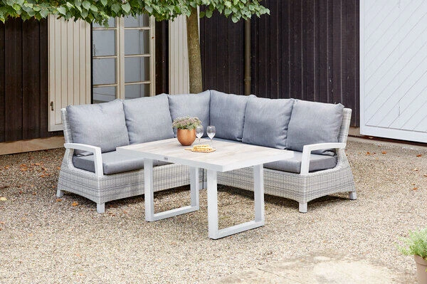 SIENA GARDEN Corido Loungeset, Ice Grey, Alu / Gardino®-Geflecht, 5 Personen, Loungetisch 140x85cm 1 SIENA GARDEN Corido Loungeset, Ice Grey, Alu / Gardino®-Geflecht, 5 Personen, Loungetisch 140x85cm