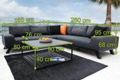 OUTFLEXX Beau Loungeset, 3758 Sooty, Alu/Sunbrella, Bis Zu 5 Personen, Inkl. Dekokissen, Tischplatte In Keramikoptik -Kettler Verkaufsgeschäft 20822 04.jpg