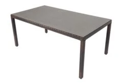 OUTFLEXX Dining Set, Braun Marmoriert, Polyrattan, Tisch 180x100cm, Spraystone, 6mm, 6 Sessel 39 OUTFLEXX Dining Set, Braun Marmoriert, Polyrattan, Tisch 180x100cm, Spraystone, 6mm, 6 Sessel -Kettler Verkaufsgeschäft 20 21232.jpg