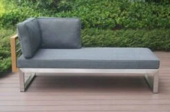 OUTFLEXX Ecklounge, Natur/grau, Edelstahl/Teak, 5 Personen, Inklusive Sessel Und Tisch 110 X 60 Cm, Lehne Links -Kettler Verkaufsgeschäft 21652 3.JPG 1