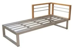 OUTFLEXX Ecklounge, Natur/grau, Edelstahl/Teak, 5 Personen, Inklusive Sessel Und Tisch 110 X 60 Cm, Lehne Links -Kettler Verkaufsgeschäft 21652 7.JPG 1