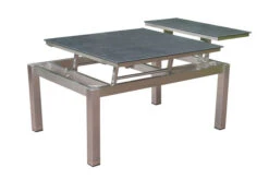 OUTFLEXX Ecklounge, Natur/grau, Edelstahl/Teak/Keramik, 5 Personen, Inklusive Sessel Und Multifunktionstisch 100 X 70 Cm, Lehne Links -Kettler Verkaufsgeschäft 21657 7.JPG