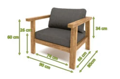 OUTFLEXX Hamim Sessel, Natur/grau, Teak/Olefin, 90 X 80 X 60 Cm, Recycled Teak -Kettler Verkaufsgeschäft 21685 5.jpg