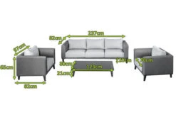OUTFLEXX Loungemöbel Set, Dunkelgrau, Alu/Spuncrylic, 4-tlg., Tisch 123x80cm, 5 Pers -Kettler Verkaufsgeschäft 21807 5.jpg