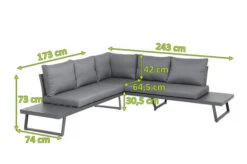 SIENA GARDEN Larina Loungemöbel, Matt Graphit, Aluminium, 2-teilig, Inkl. Sitz-und Rückenkissen, Für Bis Zu 5 Personen -Kettler Verkaufsgeschäft 21994 5.jpg