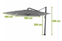 SIENA GARDEN Stratos Ampelschirm, Anthrazit/grau Meliert, Alu/Polyester, 300x400 Cm, UPF 50+, 360° Drehbar, 6-fach Neigbar -Kettler Verkaufsgeschäft 22009 5.jpg