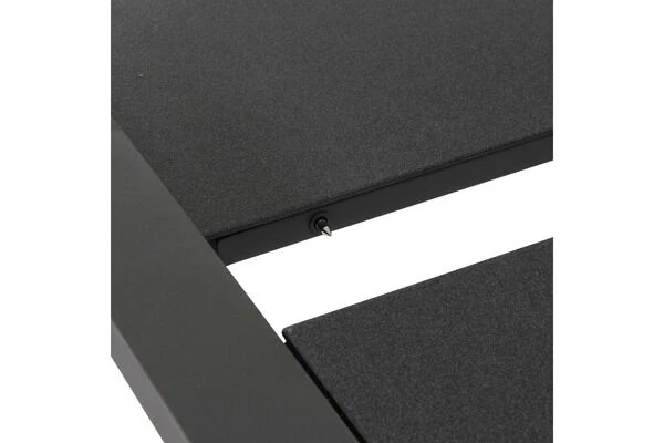 SIENA GARDEN Savona/Kingston Esstischgarnitur, Matt Graphit/grau/slate Look, Alu/Teak/Keramik/Texfabric, Tisch 220/340x108 Cm, 10 Stapelsessel 12 SIENA GARDEN Savona/Kingston Esstischgarnitur, Matt Graphit/grau/slate Look, Alu/Teak/Keramik/Texfabric, Tisch 220/340x108 Cm, 10 Stapelsessel – Bild 12