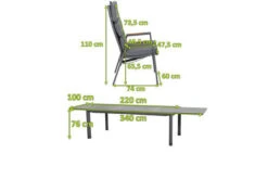 SIENA GARDEN Savona/Kingston Esstischgarnitur, Matt Graphit/grau/slate Look, Alu/Teak/Keramik/Texfabric, Tisch 220/340x108 Cm, 10 Stapelsessel 16 SIENA GARDEN Savona/Kingston Esstischgarnitur, Matt Graphit/grau/slate Look, Alu/Teak/Keramik/Texfabric, Tisch 220/340x108 Cm, 10 Stapelsessel -Kettler Verkaufsgeschäft 22049 5.jpg