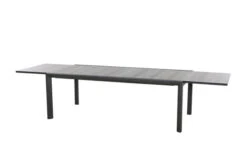 SIENA GARDEN Gomera II/Kingston Esstischgarnitur, Matt Graphit/grau/slate Look, Alu/Teak/Keramik/Texfabric, Tisch 220/340x108 Cm, 10 Stapelsessel -Kettler Verkaufsgeschäft 22064 3.jpg