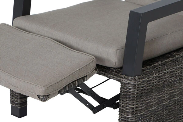 SIENA GARDEN Corido/Bellani Grau Loungeset, Charcoal/anthrazit/grau, Alu/Gardino®-Geflecht, Lifttisch 140x85 Cm, 4 Relaxsessel 7 SIENA GARDEN Corido/Bellani Grau Loungeset, Charcoal/anthrazit/grau, Alu/Gardino®-Geflecht, Lifttisch 140x85 Cm, 4 Relaxsessel – Bild 7