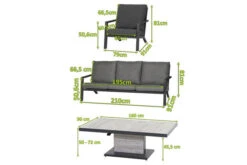 SIENA GARDEN Belia/Bellani Loungemöbel, Matt Anthrazit/pinie-grau, Alu/Keramik, Lifttisch 160x90 Cm, 1x 3-Sitzer, 2 Sessel -Kettler Verkaufsgeschäft 22121 5.jpg