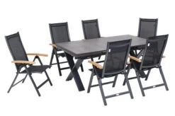 OUTFLEXX Esstischgarnitur, OUTFLEXX® Anthrazit Matt, Alu /HPL / Teak, Tisch 180/280x100cm, 6 Multipositionssessel 35 OUTFLEXX Esstischgarnitur, OUTFLEXX® Anthrazit Matt, Alu /HPL / Teak, Tisch 180/280x100cm, 6 Multipositionssessel -Kettler Verkaufsgeschäft 22146 18.jpg