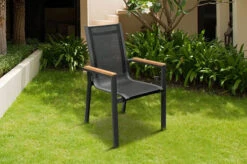 OUTFLEXX Premium Esstischgarnitur, OUTFLEXX® Anthrazit Matt, Alu / Glas / Teak, Tisch 180/240x100cm, 6 Stapelsessel 21 OUTFLEXX Premium Esstischgarnitur, OUTFLEXX® Anthrazit Matt, Alu / Glas / Teak, Tisch 180/240x100cm, 6 Stapelsessel -Kettler Verkaufsgeschäft 22207 3.jpg