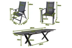 OUTFLEXX Esstischgarnitur, Anthrazit, Alu / Keramik / Textil, 180/280x100cm, 2 Multipo, 6 Stapelsessel -Kettler Verkaufsgeschäft 22236 5.jpg