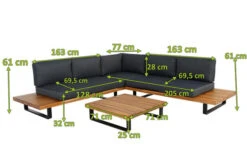 OUTFLEXX Ecklounge, Anthrazit, Akazie, 5 Personen, Inkl. Polster Und Kaffeetisch 77 X 77 Cm -Kettler Verkaufsgeschäft 22374 mass.jpg