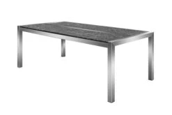 STERN Esstischgarnitur, Silber/grau, Edelstahl/Textilene, Tisch 200 X 100 Cm, 2 Teilige Tischplatte, 4 Stapelsessel, 2 Multipo, Padded -Kettler Verkaufsgeschäft 22905 08.jpg