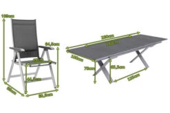 KETTLER BasicPlus Esstischgarnitur, Silber / Anthrazit, Alu / Spraystone / Textil, Tisch 180/280x100cm, 10 Multipositionssessel -Kettler Verkaufsgeschäft 23009 5.jpg