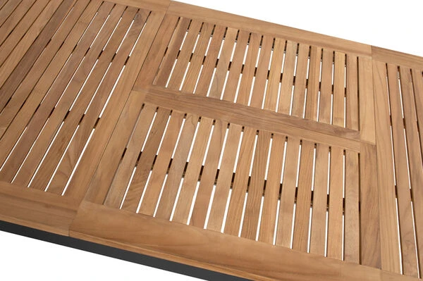 HARTMAN Silencio / Aruba Sitzgruppe, Xerix/natur, Alu/Teak, 6 Dining Sessel, 160/220x90cm, FSC-Teak Armlehnen 6 HARTMAN Silencio / Aruba Sitzgruppe, Xerix/natur, Alu/Teak, 6 Dining Sessel, 160/220x90cm, FSC-Teak Armlehnen – Bild 6