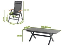 HARTMAN Xanadu / Alice Sitzgruppe, Xerix/natur, Alu/Teak/Glaskeramik, 4x4 Textilen, 6 Multipo, 160/220x100cm, FSC-Teak Armlehnen -Kettler Verkaufsgeschäft 23245 mass.jpg