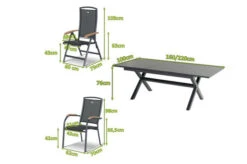 HARTMAN Xanadu / Raffaelo Sitzgruppe, Xerix/natur, Alu/Teak/Glaskeramik, 6 Dining Sessel, 2 Multipo, 160/220x100cm, FSC-Teak Armlehnen -Kettler Verkaufsgeschäft 23301 mass.jpg