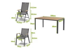 HARTMAN Aruba Sitzgruppe, Xerix/natur, Alu/Teak, 4 Dining Sessel, 2 Multipo, 160x90cm, FSC-Teak Armlehnen -Kettler Verkaufsgeschäft 23309 mass.jpg