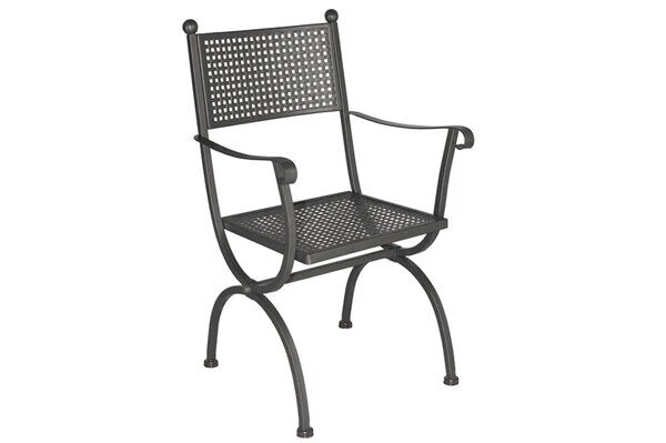 MBM Romeo Esstischgarnitur, Marone, Schmiedeeisen Verzinkt, Pulverbeschichtet, Tisch 125x75 Cm, 4x Sessel 3 MBM Romeo Esstischgarnitur, Marone, Schmiedeeisen Verzinkt, Pulverbeschichtet, Tisch 125x75 Cm, 4x Sessel – Bild 3