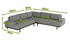 OUTFLEXX Premium Abdeckhaube Für Ecklounge, Schwarz, Z.B. 20454 / 21593 / 20455, 265 X 170 X 65 Cm, Wasserbeständig, Integriertes Zugband -Kettler Verkaufsgeschäft 23431 5.jpg