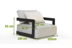 OUTFLEXX Roku Sessel, Schwarz, Alu/Agora Senda, 102 X 100 X 61cm, Drehbar, Inkl. Kissen -Kettler Verkaufsgeschäft 23584 03.jpg