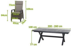 SIENA GARDEN Messina/Corido Dining Set, Anthrazit/grau, Alu/Gardino®-Geflecht/Keramik, 200-260 X 100 Cm, Inkl. 8 Diningsessel -Kettler Verkaufsgeschäft 23805 5.jpg