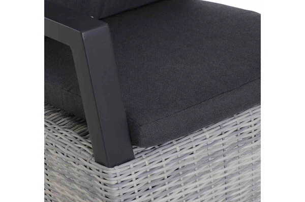 SIENA GARDEN Sincro/Corido Dining Set, Anthrazit/grau, Alu/Geflecht/Keramik, 200-260x103cm, Inkl. 8 Diningsessel 12 SIENA GARDEN Sincro/Corido Dining Set, Anthrazit/grau, Alu/Geflecht/Keramik, 200-260x103cm, Inkl. 8 Diningsessel – Bild 12