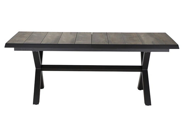 SIENA GARDEN Sincro/Corido Dining Set, Anthrazit/grau, Alu/Geflecht/Keramik, 200-260x103cm, Inkl. 8 Diningsessel 14 SIENA GARDEN Sincro/Corido Dining Set, Anthrazit/grau, Alu/Geflecht/Keramik, 200-260x103cm, Inkl. 8 Diningsessel – Bild 14