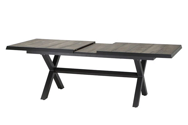 SIENA GARDEN Sincro/Corido Dining Set, Anthrazit/grau, Alu/Geflecht/Keramik, 200-260x103cm, Inkl. 8 Diningsessel 15 SIENA GARDEN Sincro/Corido Dining Set, Anthrazit/grau, Alu/Geflecht/Keramik, 200-260x103cm, Inkl. 8 Diningsessel – Bild 15