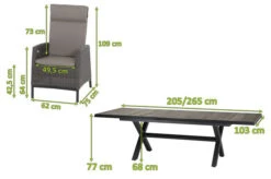 SIENA GARDEN Sincro/Amira Dining Set, Anthrazit/grau, Alu/Gardino®-Geflecht/Keramik, 200-260x103cm, Inkl. 6 Diningsessel, Verstellbar -Kettler Verkaufsgeschäft 23855 5.jpg