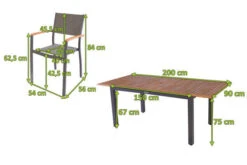 VILLANA Esstischgarnitur, Anthrazit/grau, Alu/ FSC-Akazienholz, Ausziehtisch 150/200 Cm, 8 Stapelstühle -Kettler Verkaufsgeschäft 23911 05.jpg