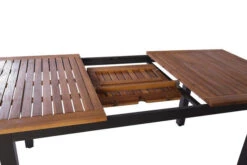 VILLANA Esstischgarnitur, Anthrazit/grau, Alu/ FSC-Akazienholz, Ausziehtisch 150/200 Cm, 8 Stapelstühle -Kettler Verkaufsgeschäft 23911 10.jpg