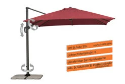 Schneider® SCHNEIDER Rhodos Twist Ampelschirm, Bordeaux, Quadratisch, 300 X 300 Cm -Kettler Verkaufsgeschäft 2 13623 1.jpg