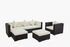 OUTFLEXX Loungemöbel-Set, Braun, Polyrattan, Für 5 Personen, Inkl. Kaffeetisch, Wasserfeste Kissenbox -Kettler Verkaufsgeschäft 3 1713 BOX B.jpg