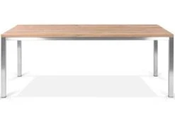 OUTFLEXX Esstischgarnitur, Edelstahl / FSC-Teak, Tisch 200 X 100 Cm, 6 Freischwinger Padded, Schwarz 12 OUTFLEXX Esstischgarnitur, Edelstahl / FSC-Teak, Tisch 200 X 100 Cm, 6 Freischwinger Padded, Schwarz -Kettler Verkaufsgeschäft 3 17300.jpg